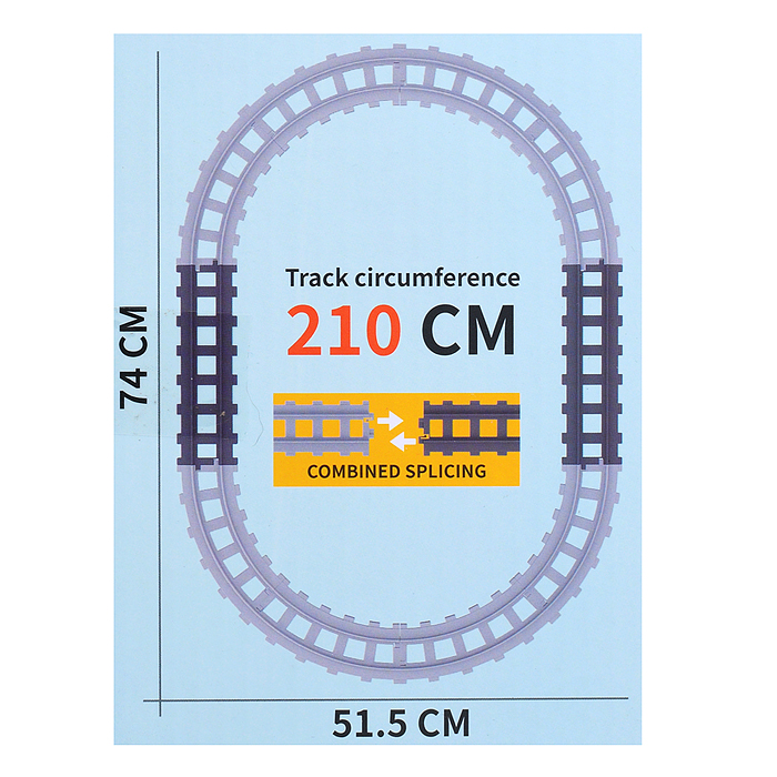 Фото к товару Железная дорога 19052B "Быстрый поезд" в коробке Железная дорога 19052B "Быстрый поезд" в коробке