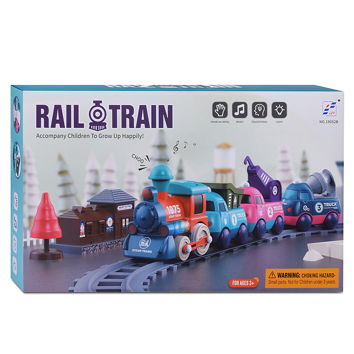 Фото к товару Железная дорога 19052B "Быстрый поезд" в коробке Железная дорога 19052B "Быстрый поезд" в коробке