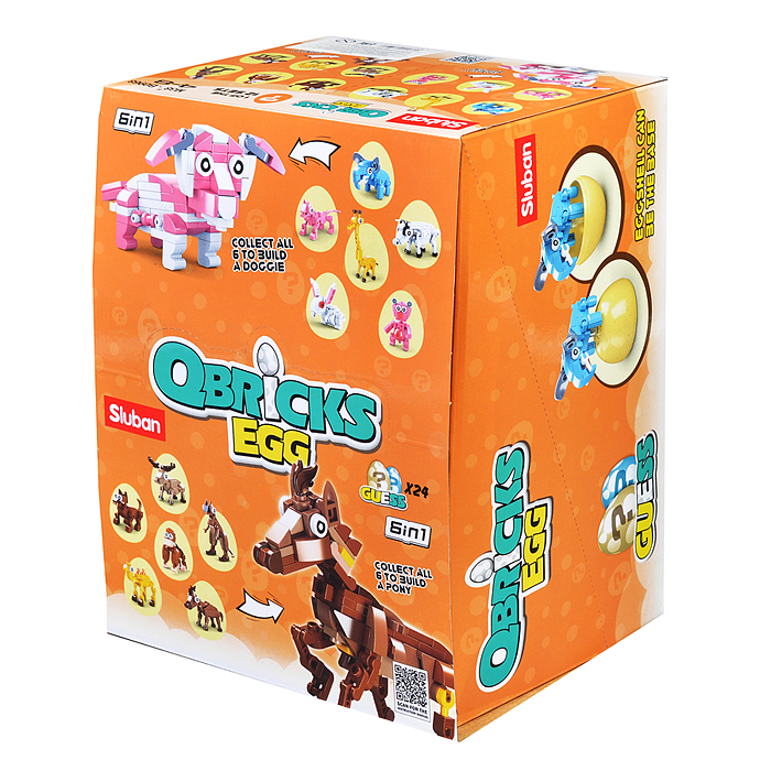 Конструктор M38-B0968 "Животные" в яйце