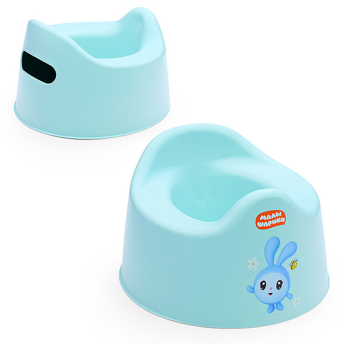 Горшок детский с декором "Малышарики" 275х254х170мм (Зеленый) Горшок детский с декором "Малышарики" 275х254х170мм (Зеленый)