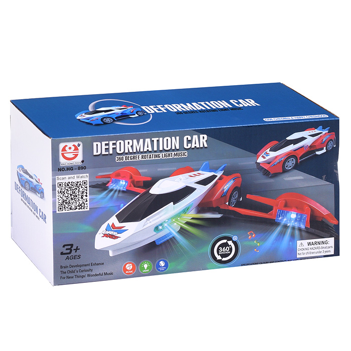 Фото к товару Машина HG-890 "Спорт" трансформирующаяся в самолет, в коробке Машина HG-890 "Спорт" трансформирующаяся в самолет, в коробке