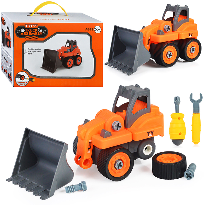 Конструктор 0591-2 "Бульдозер" с отверткой, в коробке Конструктор 0591-2 "Бульдозер" с отверткой, в коробке