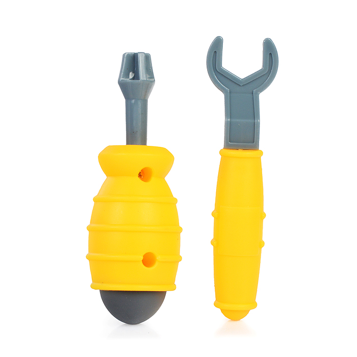 Конструктор 0591-2 "Бульдозер" с отверткой, в коробке