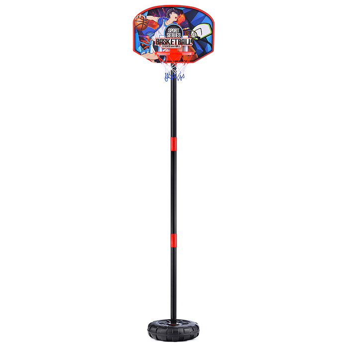 Фото к товару Стойка для баскетбола 9501 (высота стойки 200 см, кольцо d- 24 см) в коробке Стойка для баскетбола 9501 (высота стойки 200 см, кольцо d- 24 см) в коробке