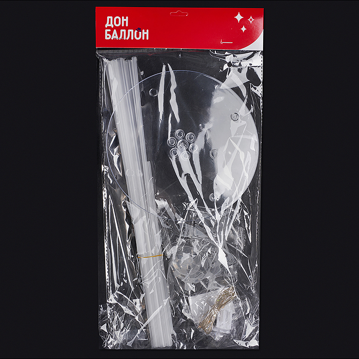 Стойка для шаров Фонтан, 7 насадок, с подсветкой, 0,7 м, Разноцветный, 1 шт.