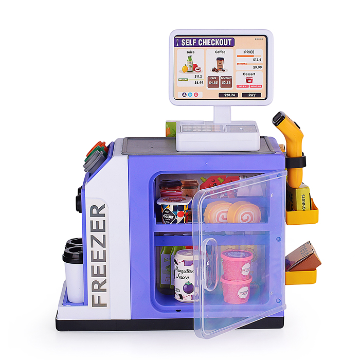 Игровой набор супермаркет 668-136 "Эконом маркет" (46 предметов) в коробке