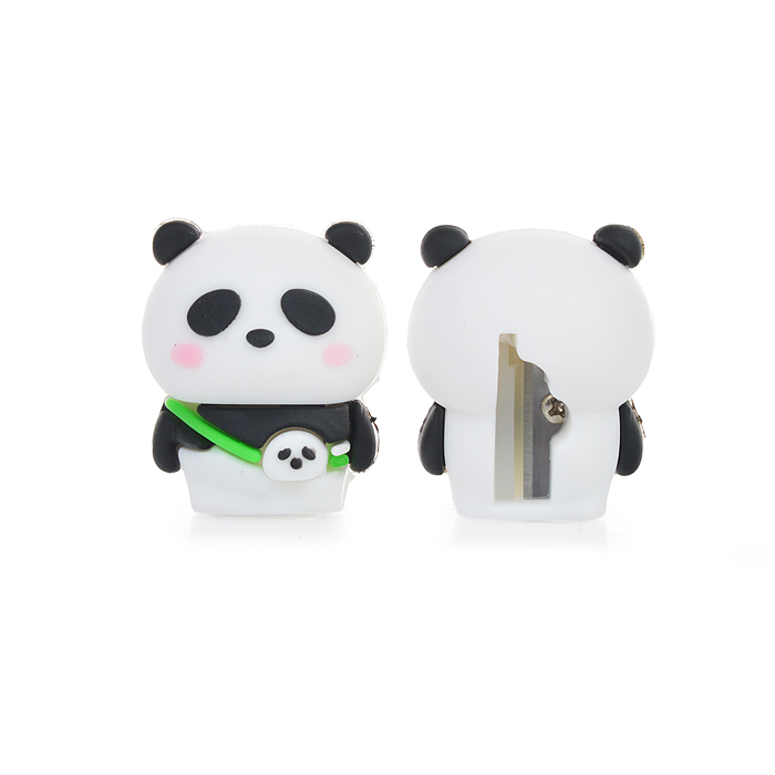 Фото к товару Точилка для карандашей "Panda" 28x29x34 мм, 1 отверстие, пластиковая с покрытием Soft Touch Точилка для карандашей "Panda" 28x29x34 мм, 1 отверстие, пластиковая с покрытием Soft Touch