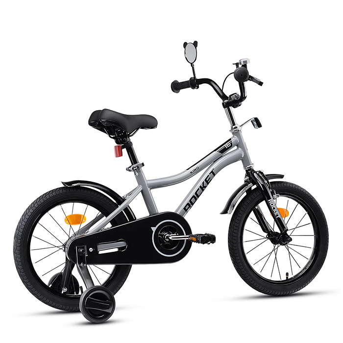 Фото к товару Велосипед 16" Rocket Kind, цвет серый Велосипед 16" Rocket Kind, цвет серый