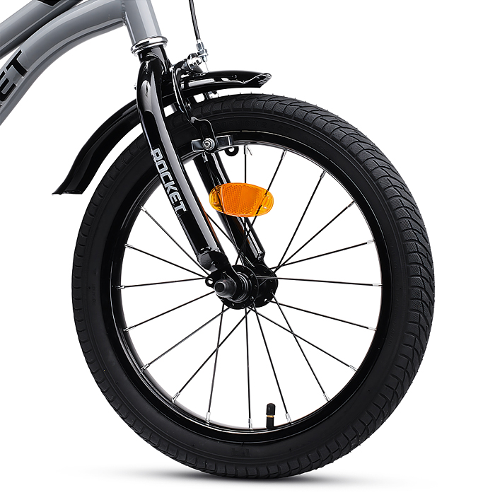 Фото к товару Велосипед 16" Rocket Kind, цвет серый Велосипед 16" Rocket Kind, цвет серый