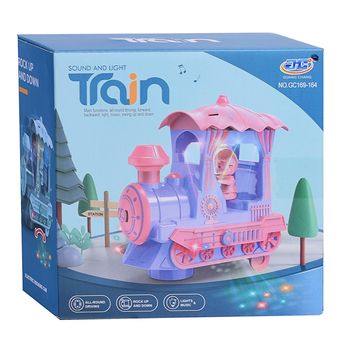 Фото к товару Паровоз GC169-164 "Веселый машинист" со светом и звуком, на батарейках, в коробке Паровоз GC169-164 "Веселый машинист" со светом и звуком, на батарейках, в коробке