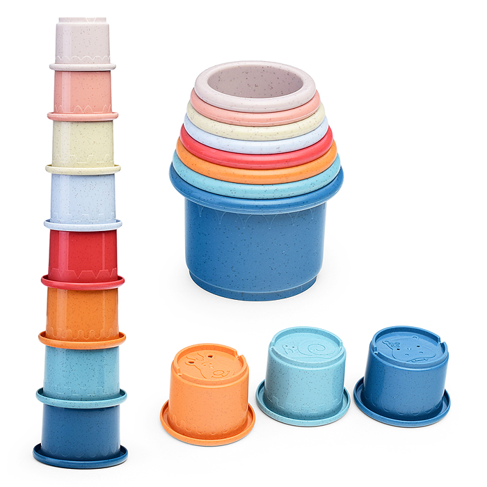 Пирамидка 617-41 "Цветные стаканчики" в сетке Пирамидка 617-41 "Цветные стаканчики" в сетке