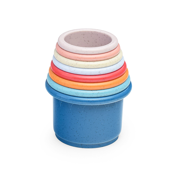 Фото к товару Пирамидка 617-41 "Цветные стаканчики" в сетке Пирамидка 617-41 "Цветные стаканчики" в сетке