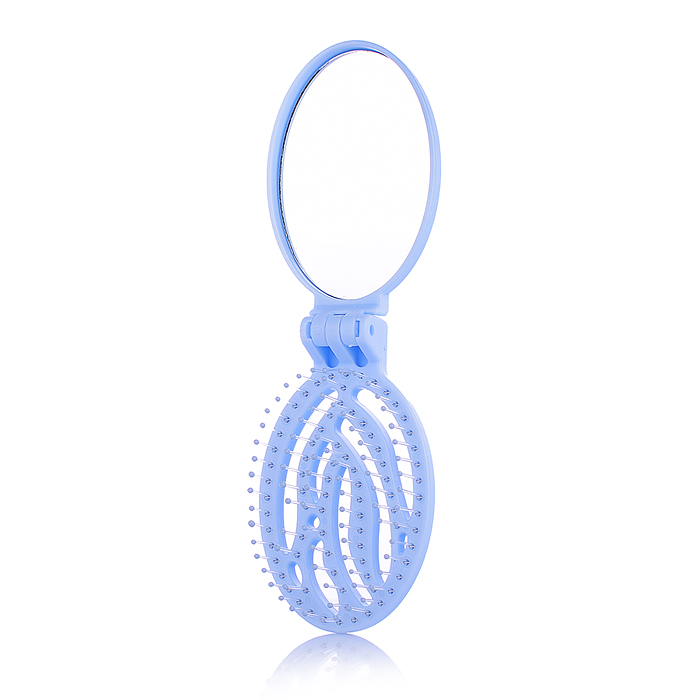 Фото к товару Расческа 00-5424 "Единорожка" с зеркалом, складное Расческа 00-5424 "Единорожка" с зеркалом, складное