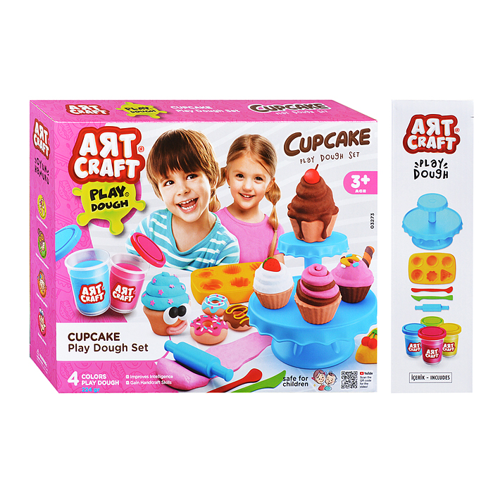 Набор для лепки "Фантастические капкейки" тесто 4х56г. Набор для лепки "Фантастические капкейки" тесто 4х56г.