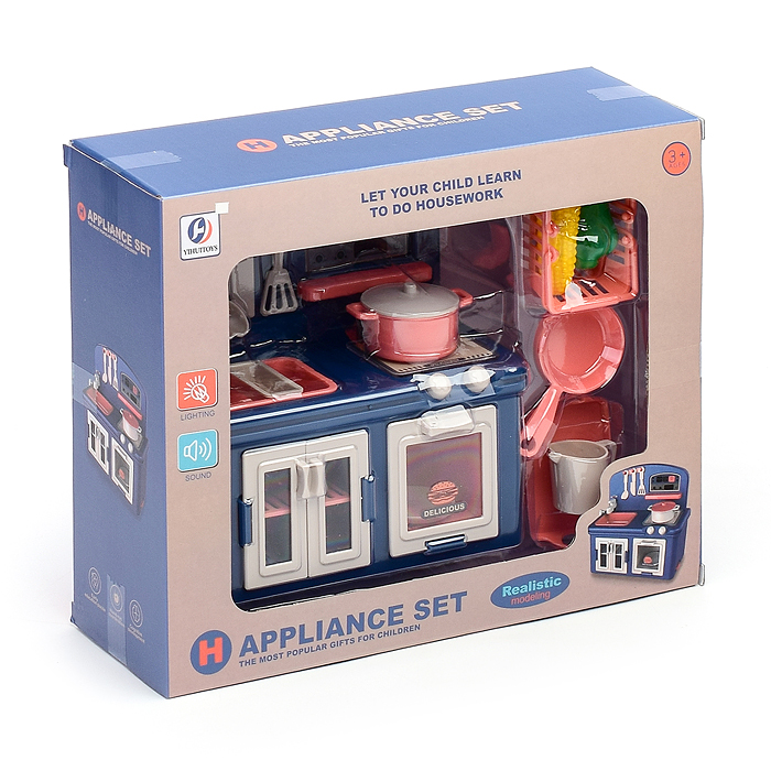 Фото к товару Игровой набор YH189C "Кухня. Мойка. Плита" в коробке Игровой набор YH189C "Кухня. Мойка. Плита" в коробке