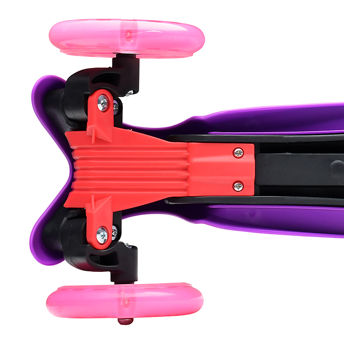 Фото к товару Самокат 3-х колесный ROCKET,колеса PU со светом, светящаяся стойка, ABEC 7, фиолетовый Самокат 3-х колесный ROCKET,колеса PU со светом, светящаяся стойка, ABEC 7, фиолетовый