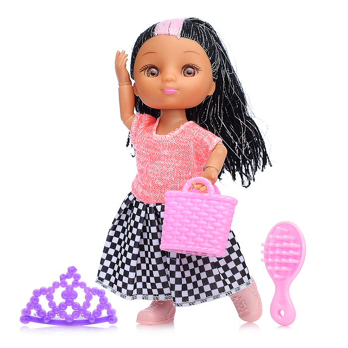 Кукла UT0133-4 "Моя куколка "Шопинг" с аксессуарами, в пакете