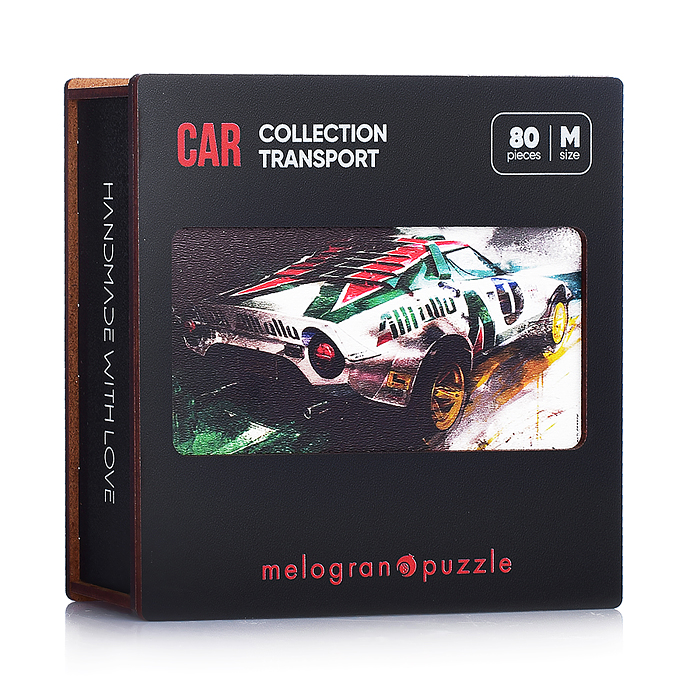 Пазлы 80 "Гоночный автомобиль" белый. Collection TRANSPORT Пазлы 80 "Гоночный автомобиль" белый. Collection TRANSPORT