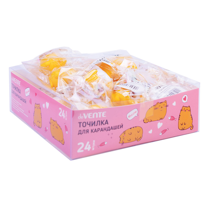 Фото к товару Точилка для карандашей "Fat Cat" 29x37x35 мм, 1 отверстие, пластиковая с покрытием Soft Tou Точилка для карандашей "Fat Cat" 29x37x35 мм, 1 отверстие, пластиковая с покрытием Soft Tou