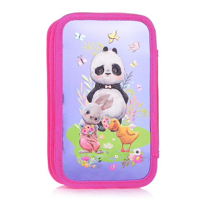 Фото к товару Пенал "Panda" 20,5x12 см, двухстворчатый прямоугольный, на молнии, картон с покрытием из фо Пенал "Panda" 20,5x12 см, двухстворчатый прямоугольный, на молнии, картон с покрытием из фо