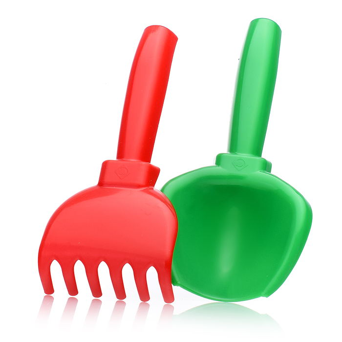 Песочный набор "Путешественник"( 2 формочки, совок, грабли)