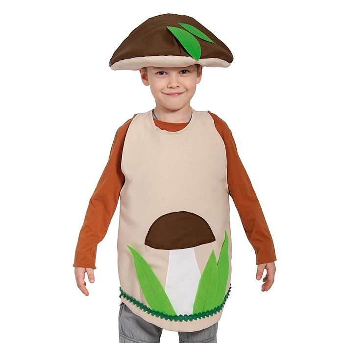 Костюм "Гриб Боровик" текстиль дет. (рост 98-128) Костюм "Гриб Боровик" текстиль дет. (рост 98-128)