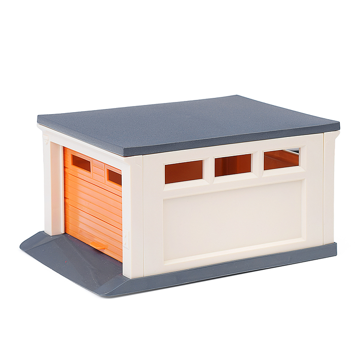 Фото к товару Гараж для машинок (бежевый, оранжевый, серый) 187х136х95 мм. Гараж для машинок (бежевый, оранжевый, серый) 187х136х95 мм.