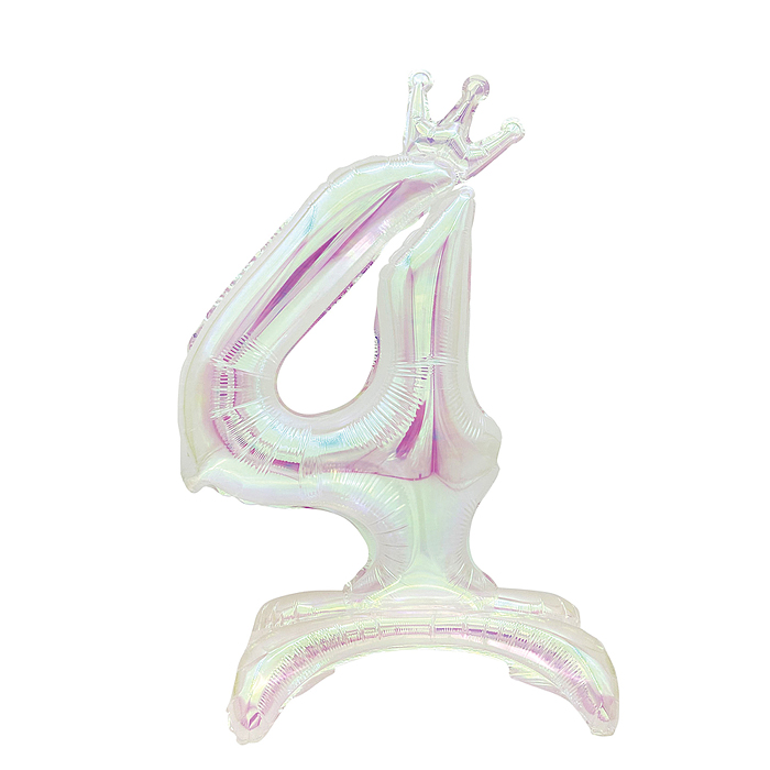 Шар (32''/81 см) Цифра, 4 Корона, на подставке, Хамелеон, Хамелеон, 1 шт. в уп. Шар (32''/81 см) Цифра, 4 Корона, на подставке, Хамелеон, Хамелеон, 1 шт. в уп.