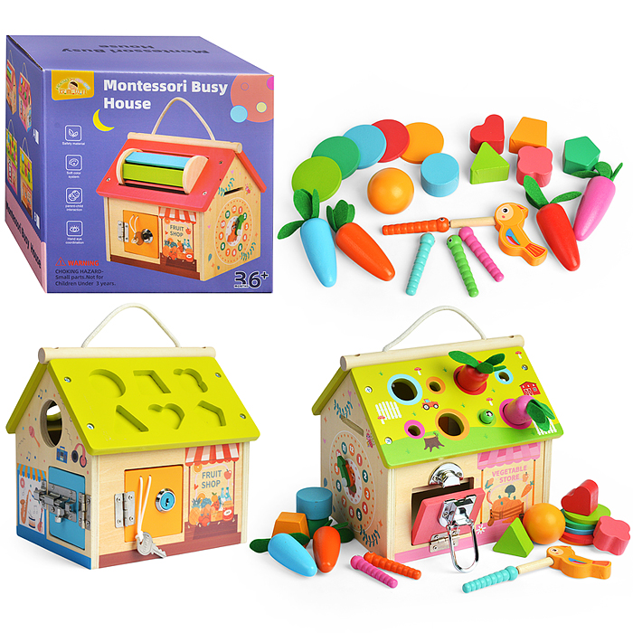 Сортер D1821 "Развивающий домик" Сортер D1821 "Развивающий домик"