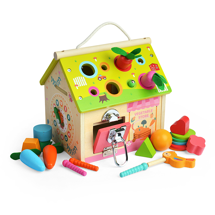 Фото к товару Сортер D1821 "Развивающий домик" Сортер D1821 "Развивающий домик"