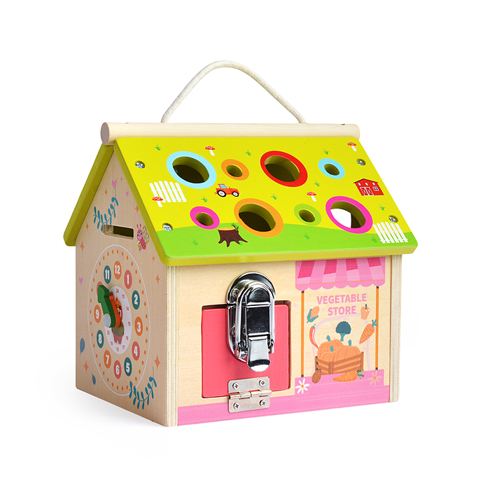 Фото к товару Сортер D1821 "Развивающий домик" Сортер D1821 "Развивающий домик"