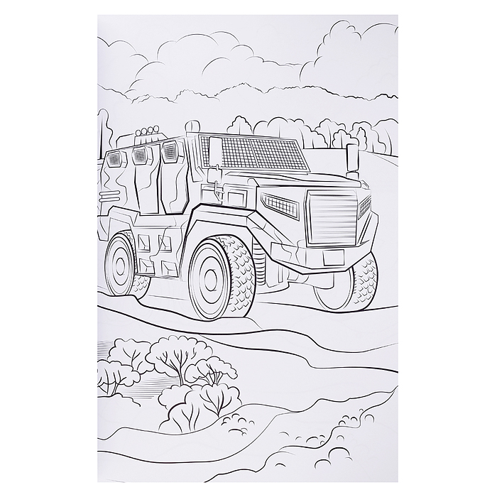 Макси-раскраска. Военная техника