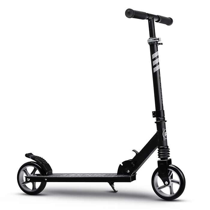 Фото к товару Самокат детский R0201 ROCKET, алюминиевый, колеса PU, 145 мм, черный Самокат детский R0201 ROCKET, алюминиевый, колеса PU, 145 мм, черный