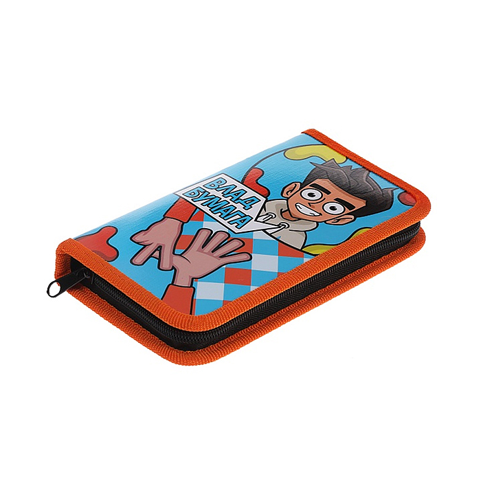 Пенал 190х115мм., 1 отделение, на молнии "Влад А4"