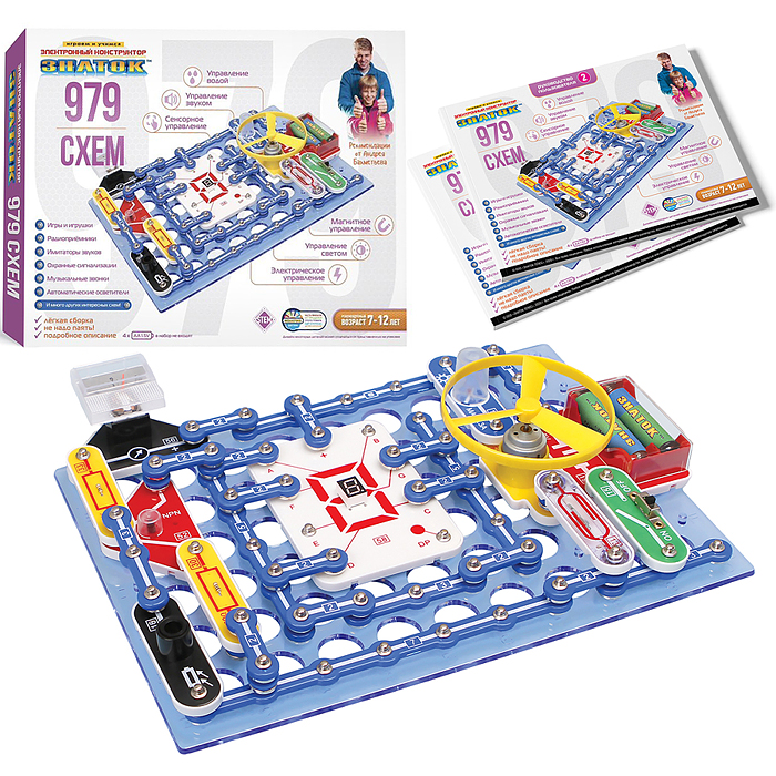 Электронный конструктор "ЗНАТОК" 979 схем Электронный конструктор "ЗНАТОК" 979 схем
