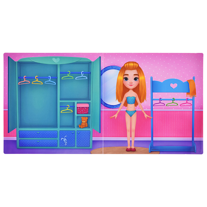 Игры на магнитах в дорогу. Куколка Яна