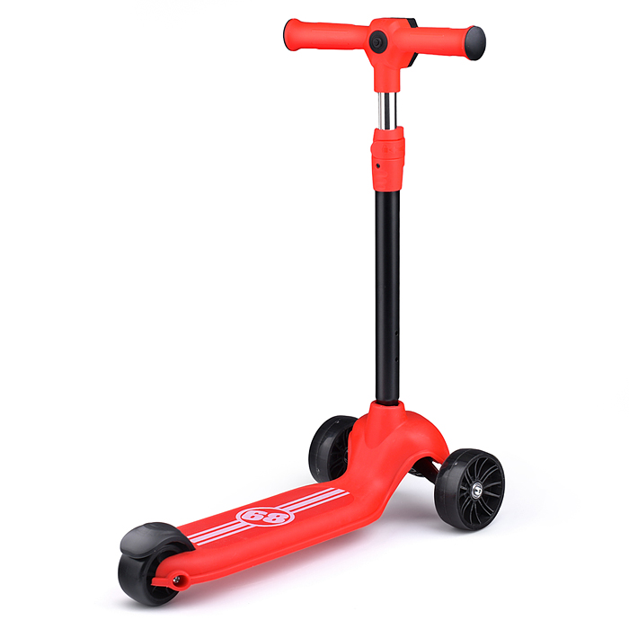 Фото к товару Самокат 3-х колесный ROCKET, красный Самокат 3-х колесный ROCKET, красный