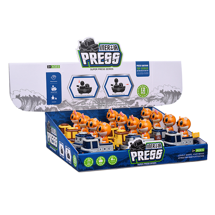 Катер 820-3 с тигренком, в ассортименте, в коробке