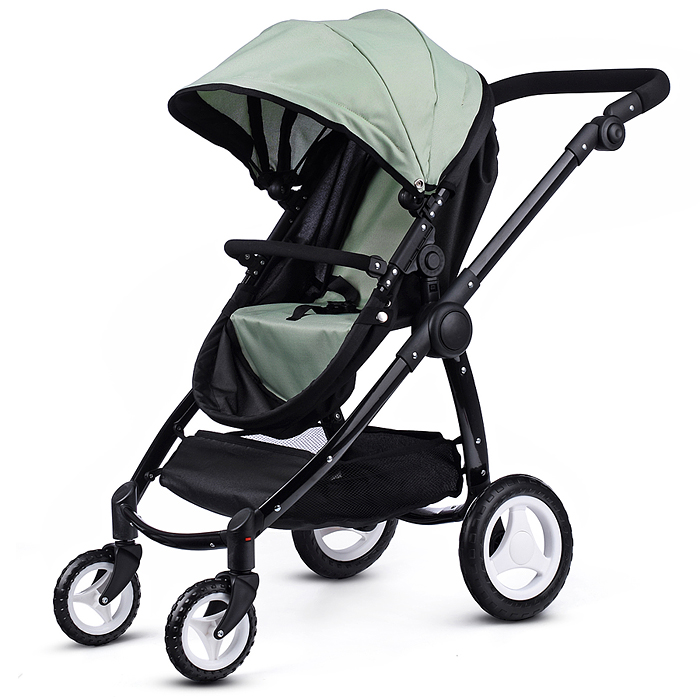 Фото к товару Коляска для кукол 9696 металлическая, цвет черно-зеленый, в пакете Коляска для кукол 9696 металлическая, цвет черно-зеленый, в пакете