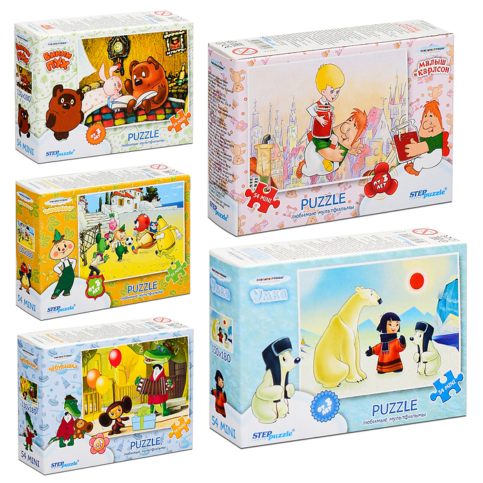 Пазлы 54 "Мультгерои - 1" (С/м) Пазлы 54 "Мультгерои - 1" (С/м)