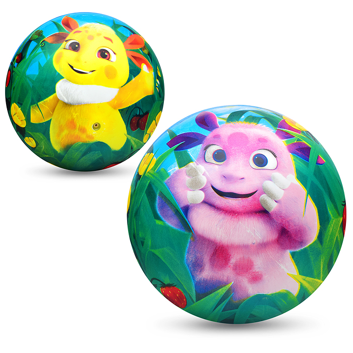 Мяч пвх 23 см "Лунтик" полноцвет, в сетке 