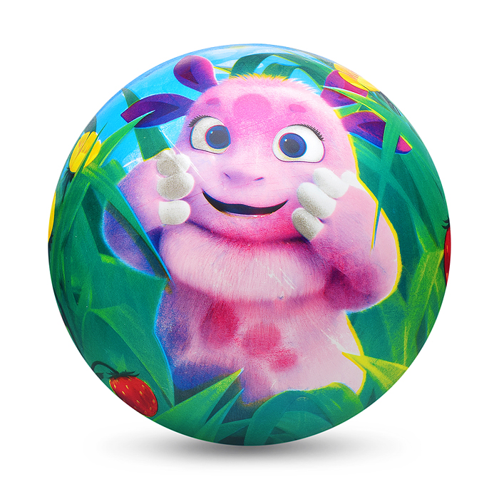 Фото к товару Мяч пвх 23 см "Лунтик" полноцвет, в сетке Мяч пвх 23 см "Лунтик" полноцвет, в сетке