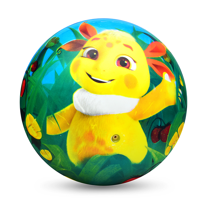 Фото к товару Мяч пвх 23 см "Лунтик" полноцвет, в сетке Мяч пвх 23 см "Лунтик" полноцвет, в сетке