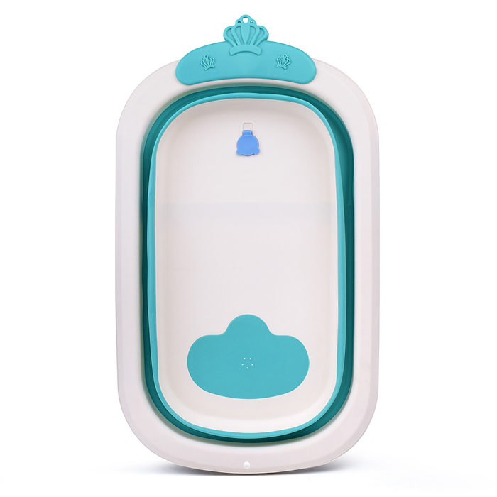 Фото к товару Ванночка для купания 00-4801 (цвет: белый/голубой) Ванночка для купания 00-4801 (цвет: белый/голубой)