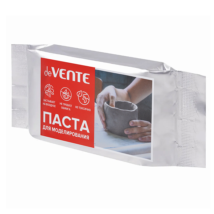 Паста для моделирования серая, 500 грамм, самозатвердевающая на воздухе Паста для моделирования серая, 500 грамм, самозатвердевающая на воздухе