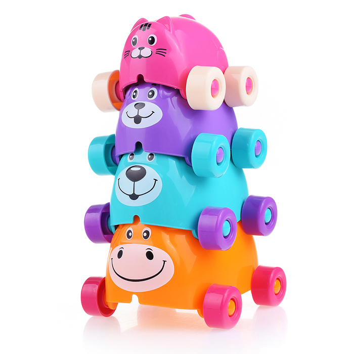 Фото к товару Пирамидка "Зверята-акробаты" Пирамидка "Зверята-акробаты"