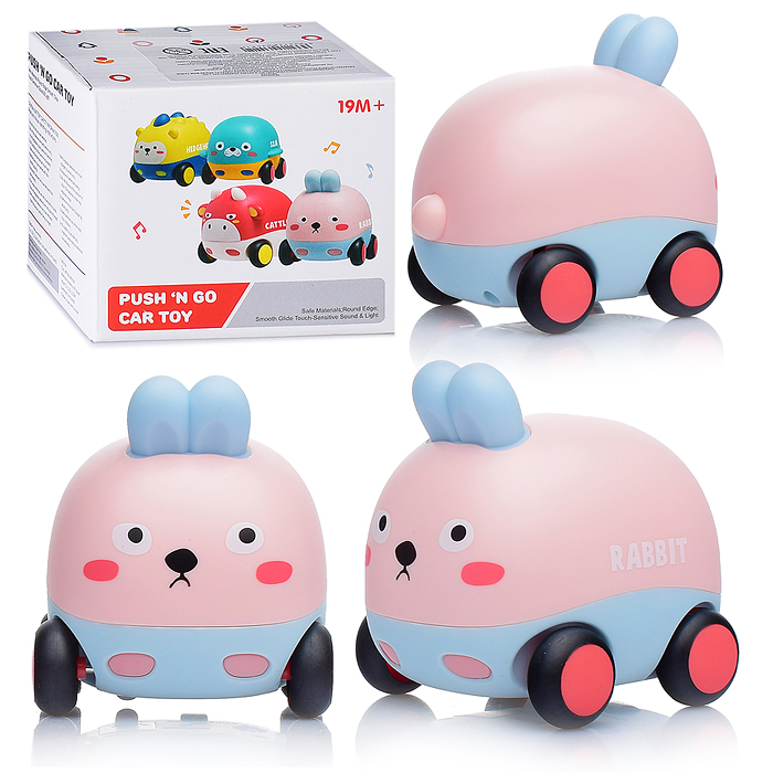 Машина MD2142 "Зайчик" на батарейках, в коробке Машина MD2142 "Зайчик" на батарейках, в коробке