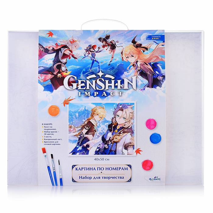 Картина для раскрашивания по номерам. Геншин. Снежная тень. 40х50 см. Картина для раскрашивания по номерам. Геншин. Снежная тень. 40х50 см.