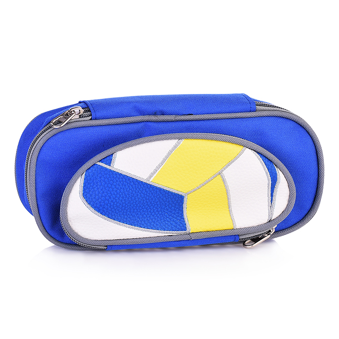 Пенал  Волейбол (ПВХ, полиэстер), основное отделение на молнии + боковой карман 
