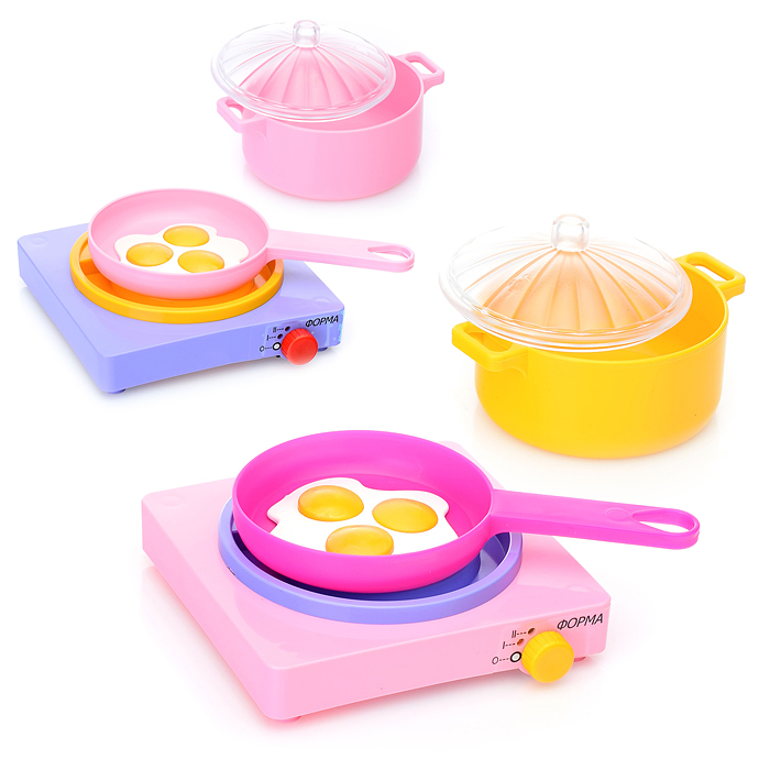 Набор посуды с плитой "Летний" (Для любимой дочки) Набор посуды с плитой "Летний" (Для любимой дочки)